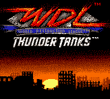 World Destruction League - Thunder Tanks (USA) (En,Fr,De) Title Screen